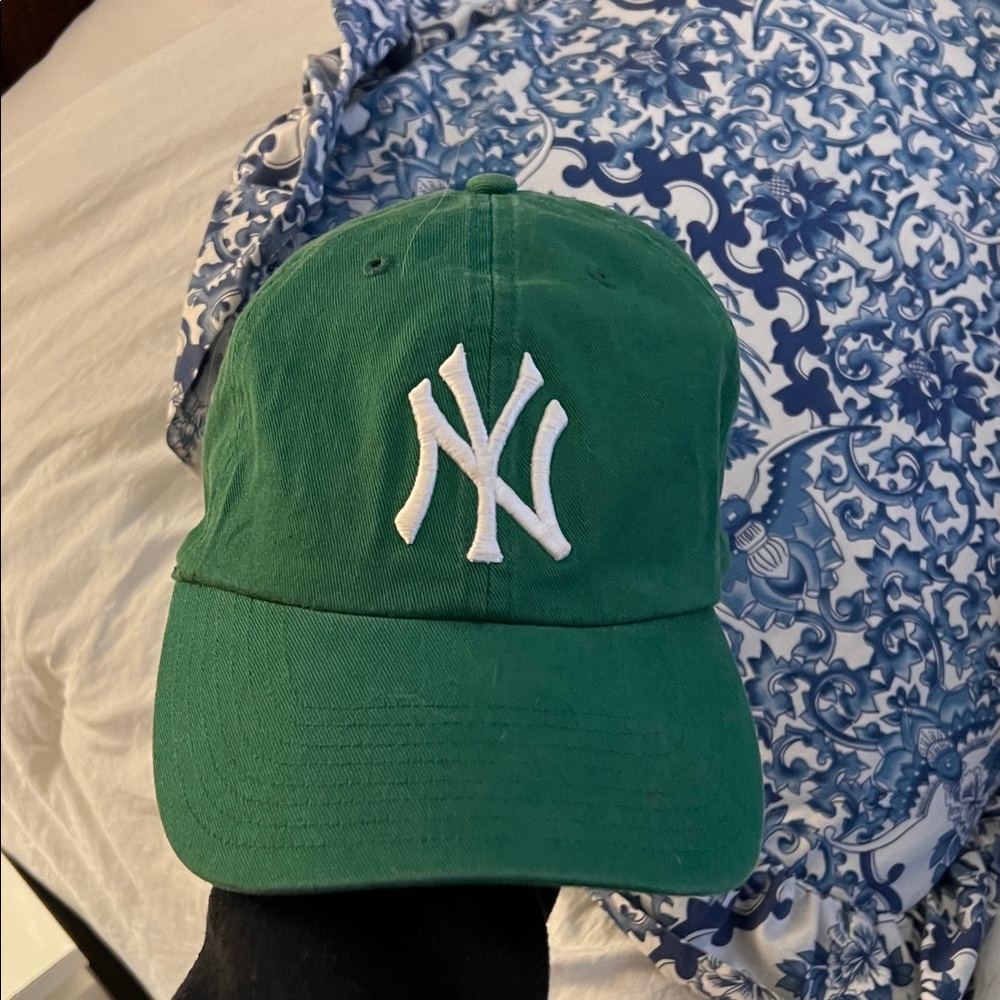 47 Green Cap with White Logo